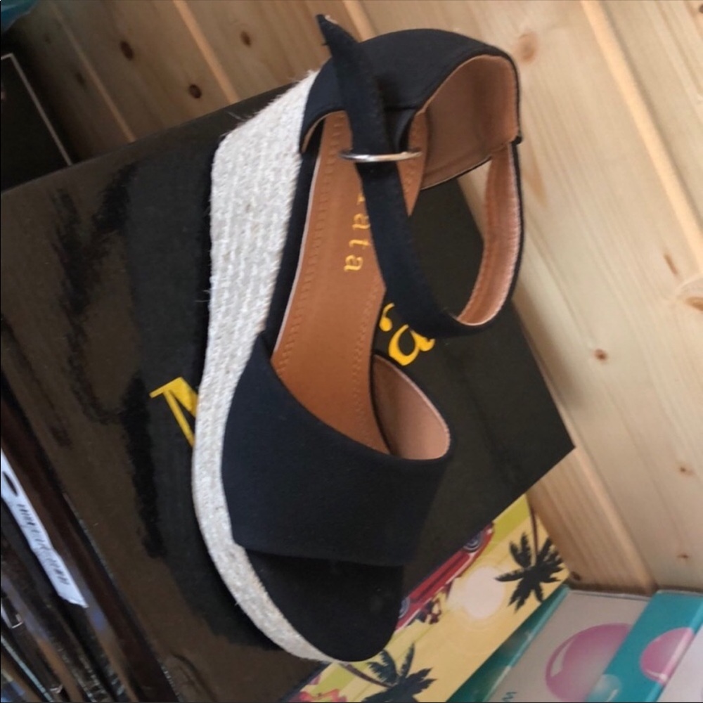 Brand New AVERY Black Wedge